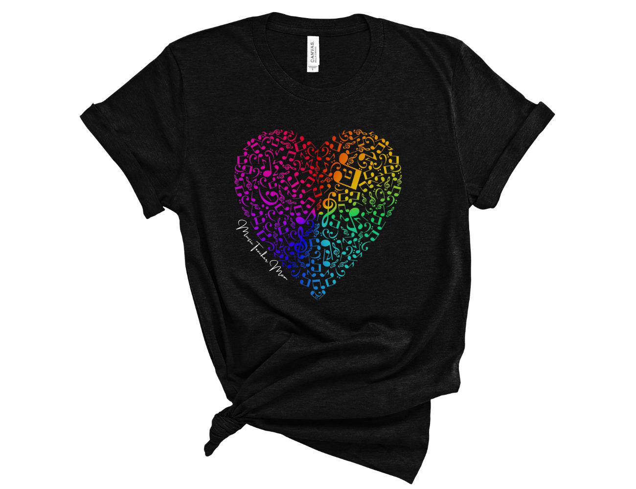 Rainbow Music Teacher Mom Unisex T-Shirt