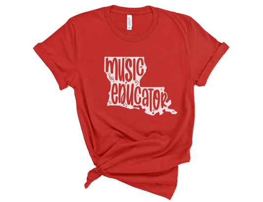 Louisiana Music Educator State Unisex T-Shirt
