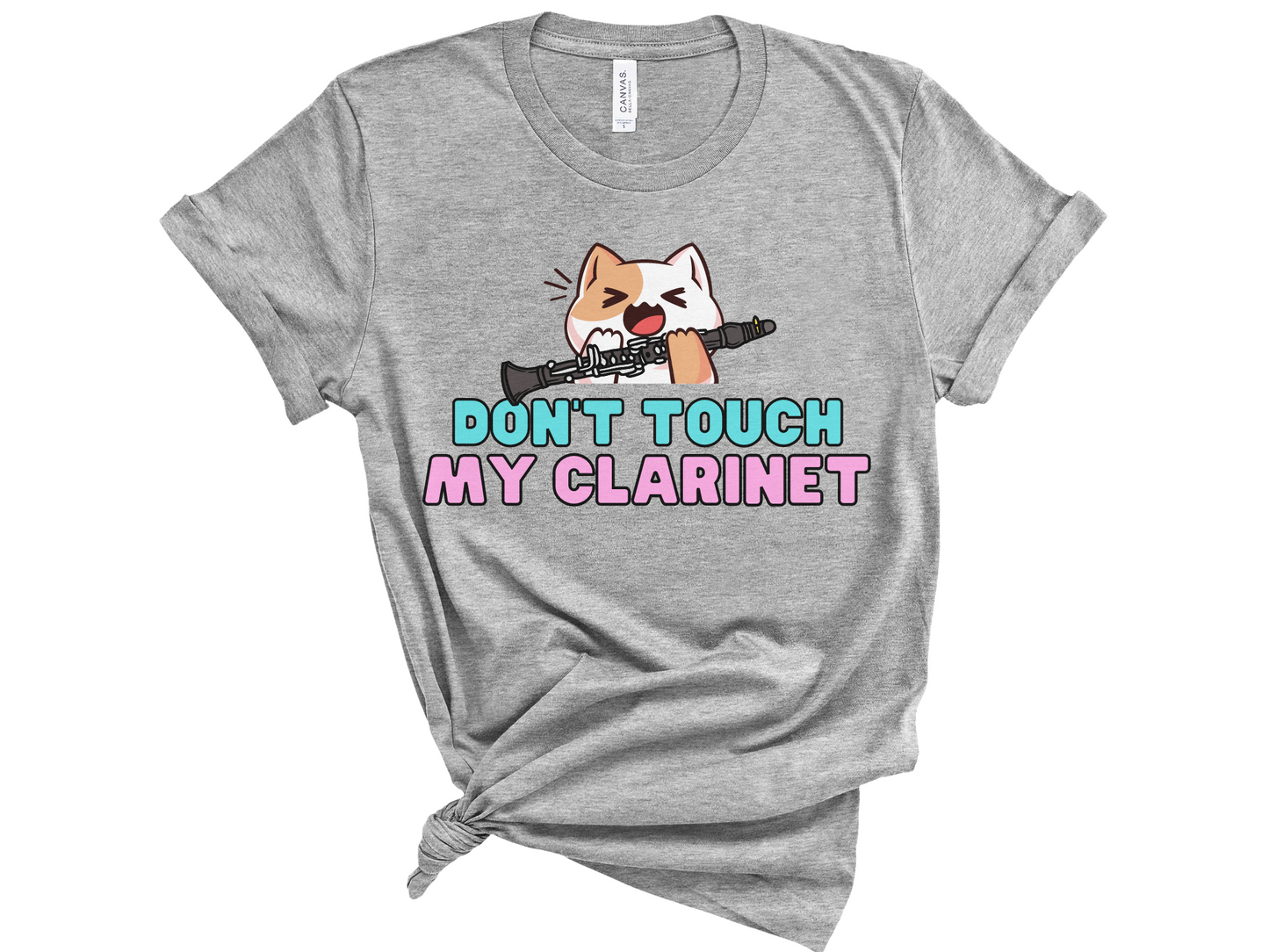 Don't Touch My Clarinet Cat Unisex T-Shirt