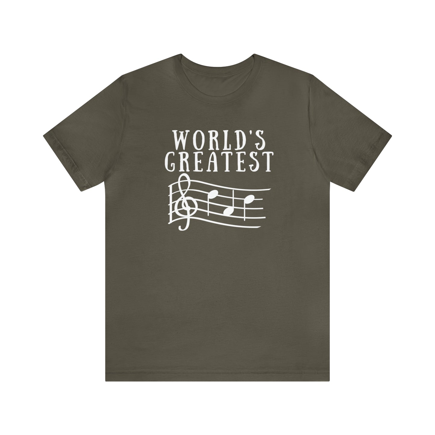 Treble Clef World's Greatest Dad Music Unisex T-Shirt
