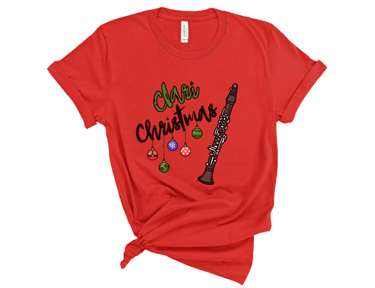 Clari Christmas Clarinet Holiday Unisex T-Shirt