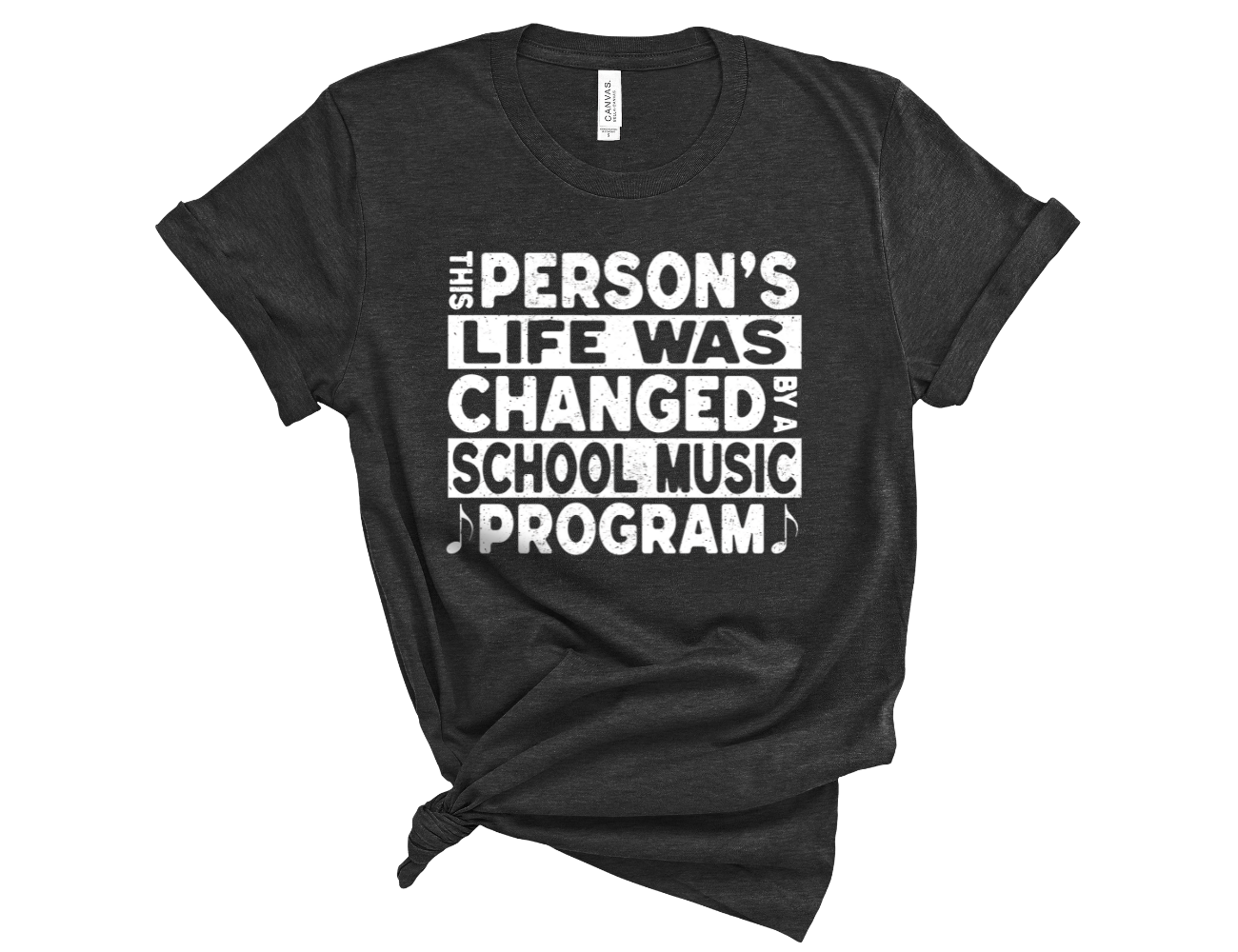 BOLD This Person's Life Was Changed by a School Music Program Unisex T-Shirt