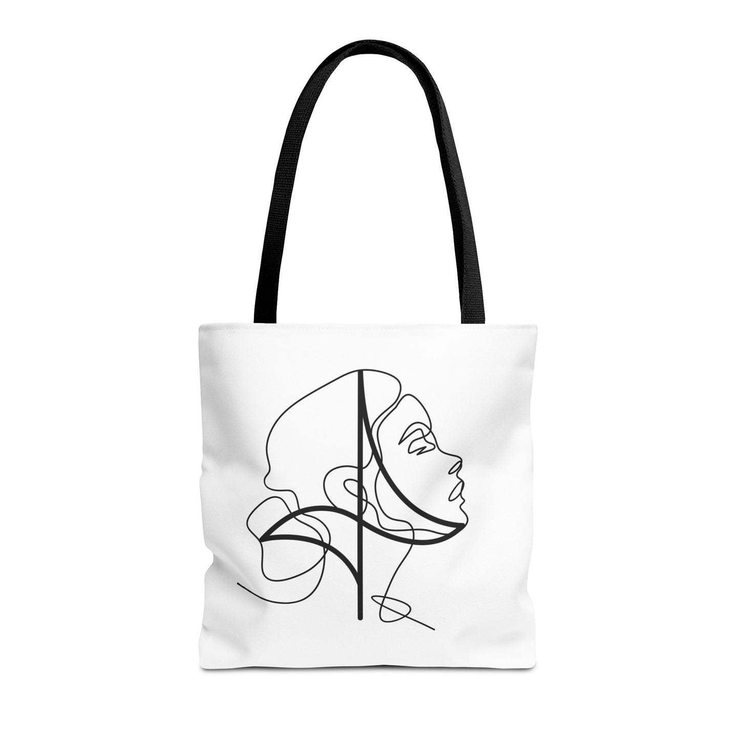 Woman Conductor Pattern Face Tote Bag
