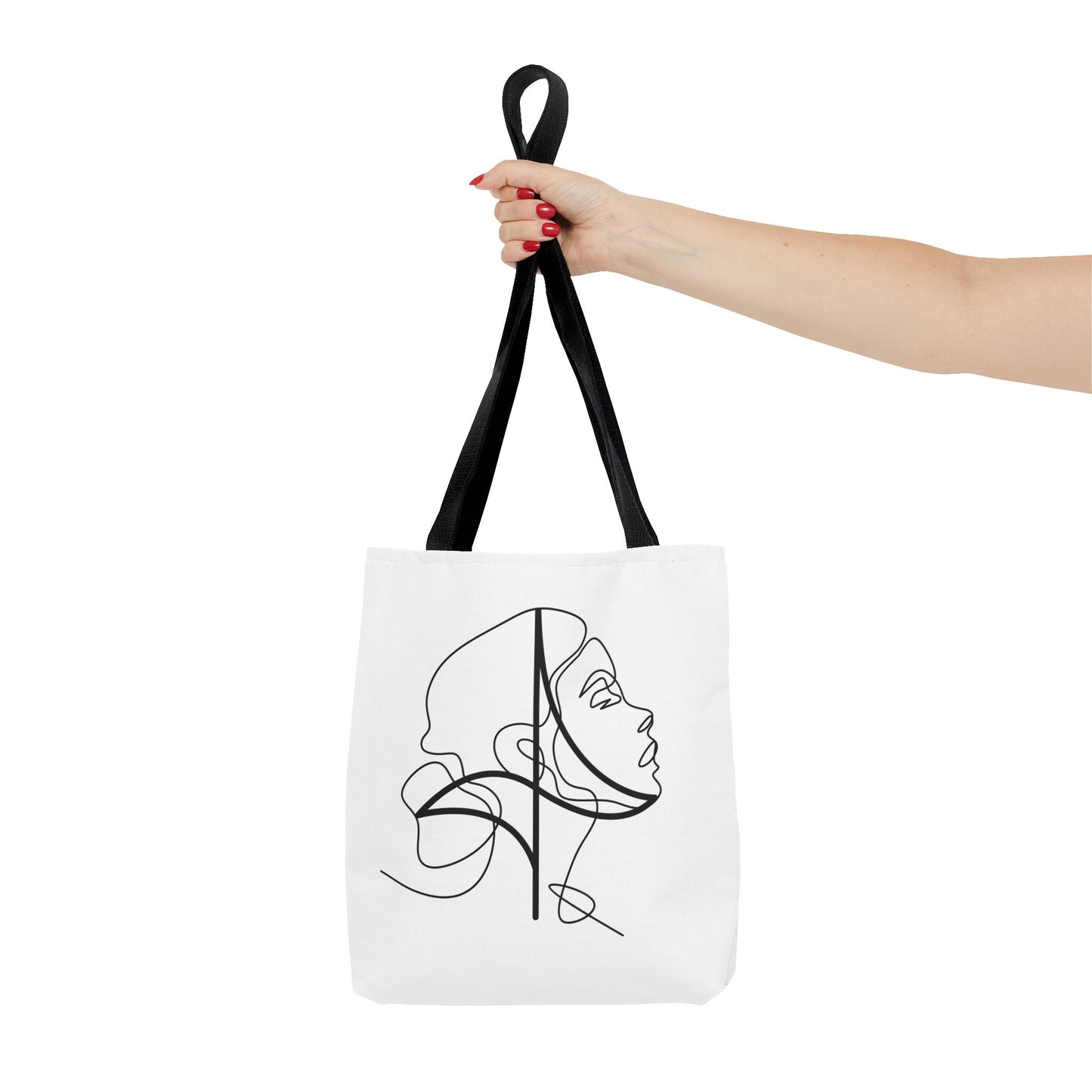 Woman Conductor Pattern Face Tote Bag
