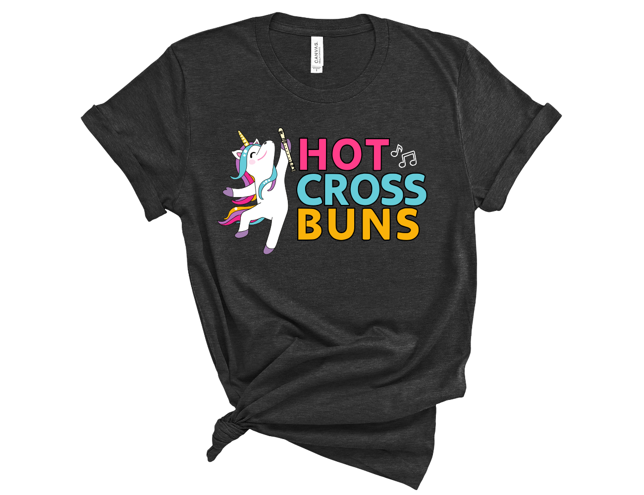Recorder Unicorn Hot Cross Buns Unisex T-Shirt