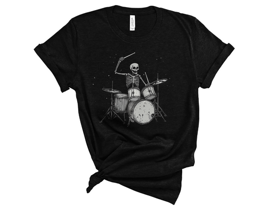Skeleton Drummer Music Unisex T-Shirt