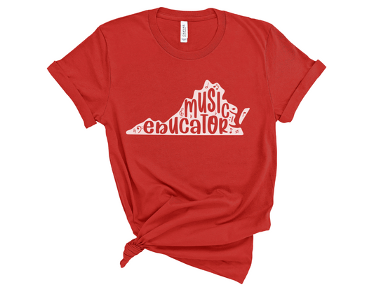 Virginia Music Educator State Unisex T-Shirt