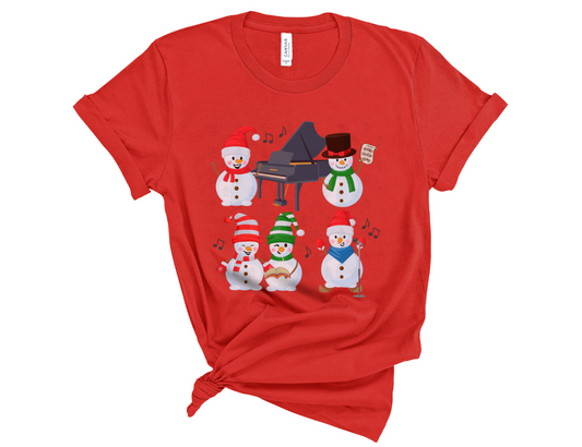 Snowman Choir Unisex T-Shirt