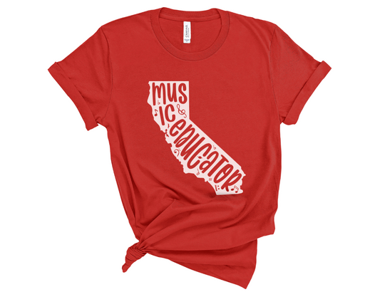 California Music Educator State Unisex T-Shirt