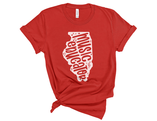 Illinois Music Educator State Unisex T-Shirt