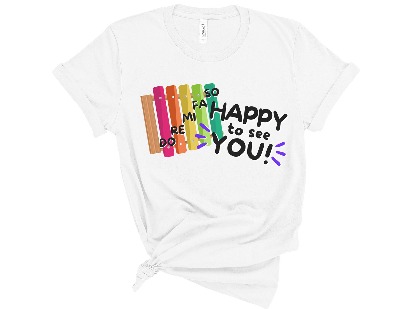 Solfege Xylophone So Happy to See You Unisex T-Shirt