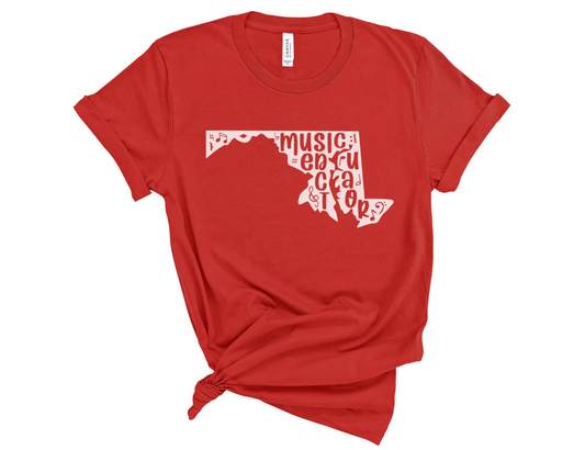 Maryland Music Educator State Unisex T-Shirt