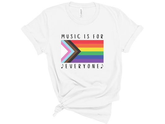 Music Is For Everyone Pride Unisex T-Shirt