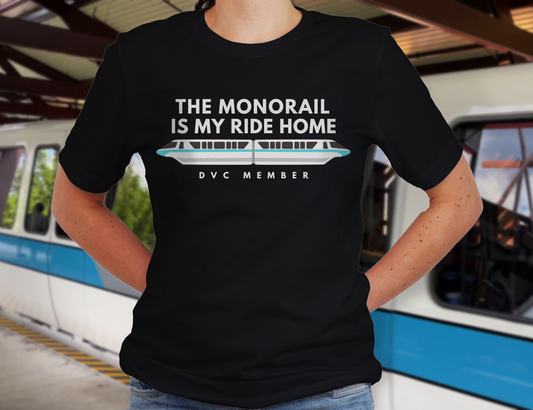 DVC Monorail Teal Ride Home Unisex T-Shirt
