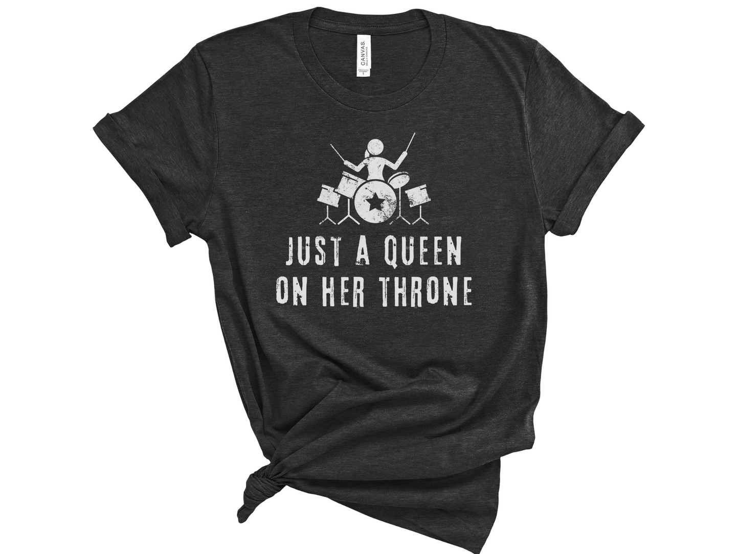 Just a Queen on Her Throne Drummer Unisex T-Shirt