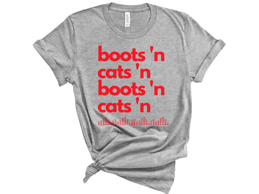 Boots 'n Cats Unisex T-Shirt