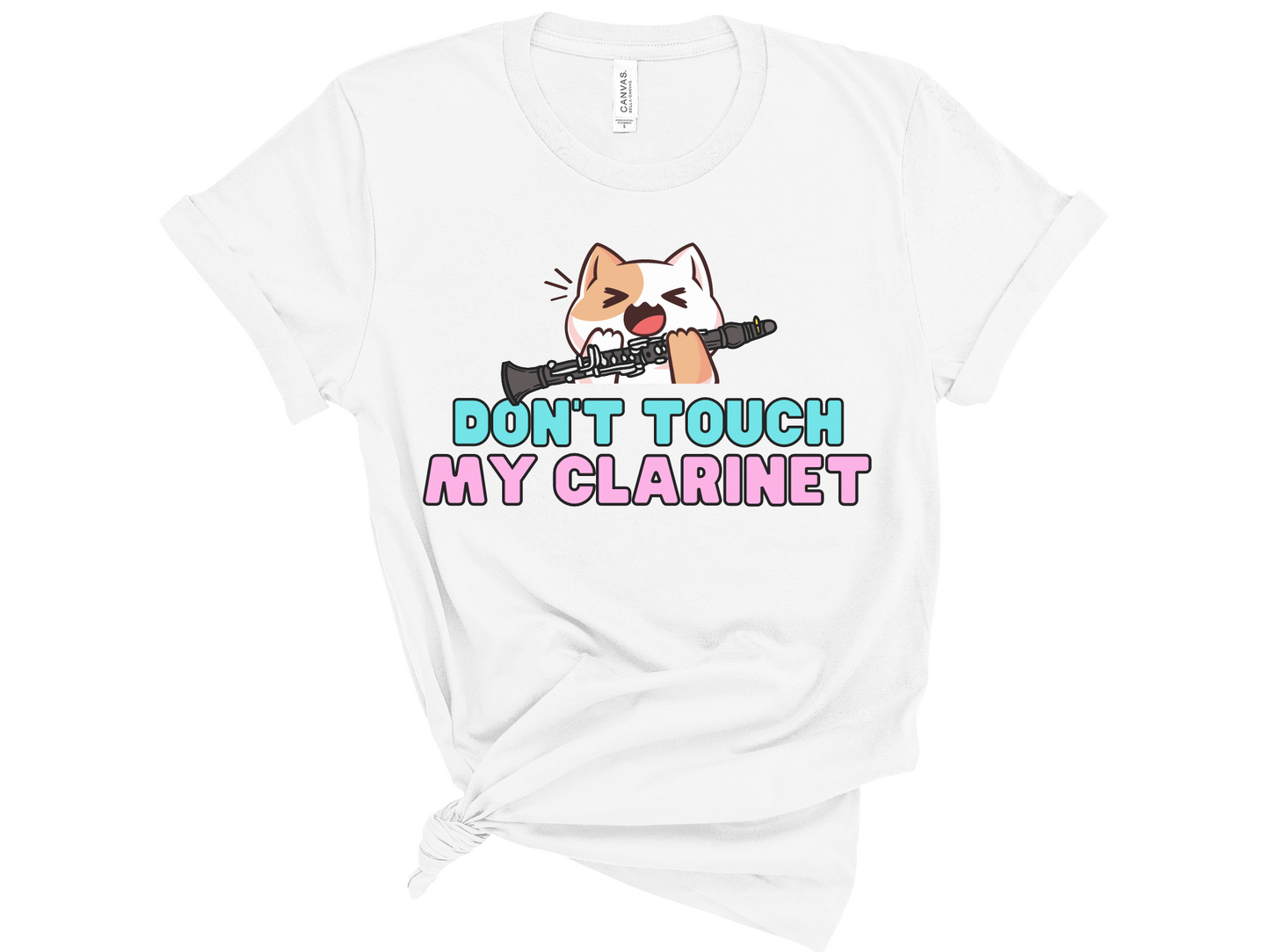 Don't Touch My Clarinet Cat Unisex T-Shirt