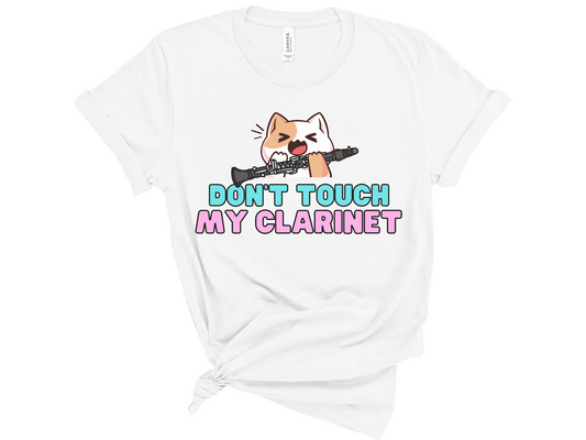 Don't Touch My Clarinet Cat Unisex T-Shirt