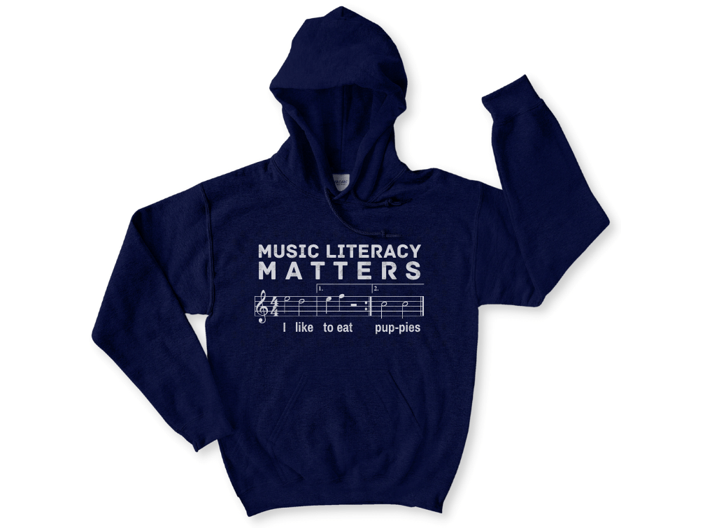 Music Literacy Matters Puppies Song Unisex Hooded Sweatshirt