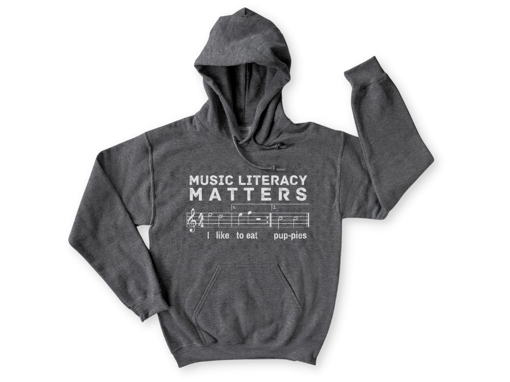 Music Literacy Matters Puppies Song Unisex Hooded Sweatshirt