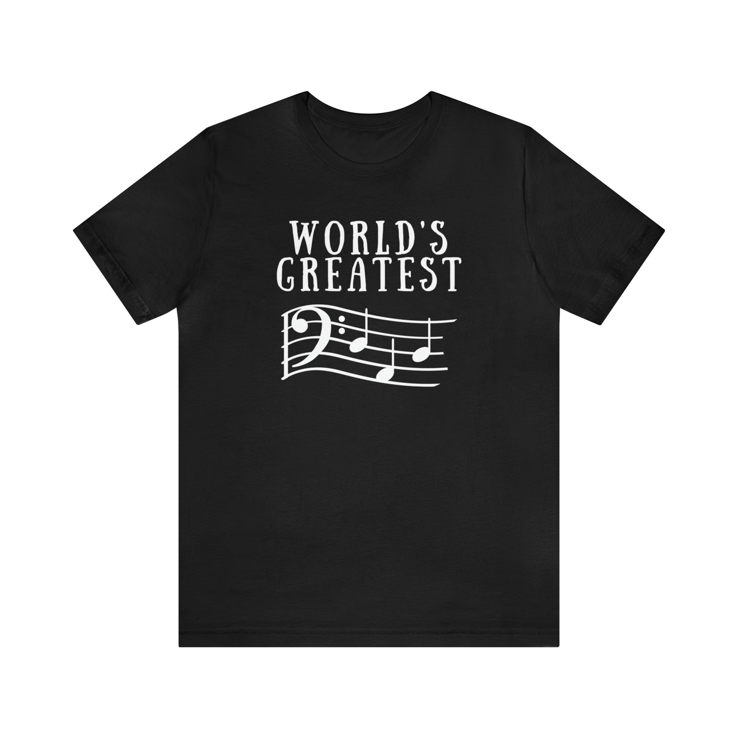 Bass Clef World's Greatest Dad Music Unisex T-Shirt