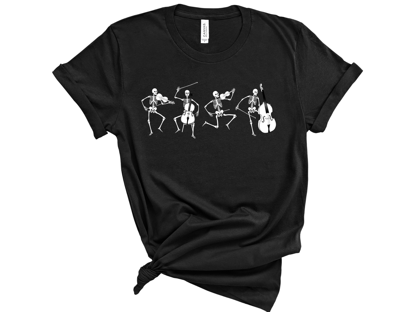 Skeleton Orchestra Halloween Unisex T-Shirt