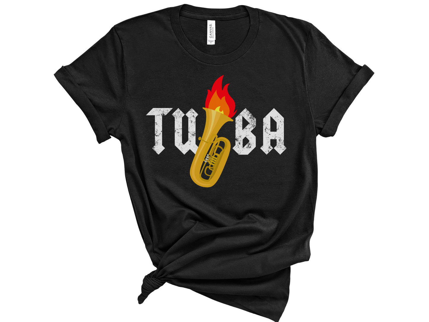 Tuba Flames Unisex T-Shirt
